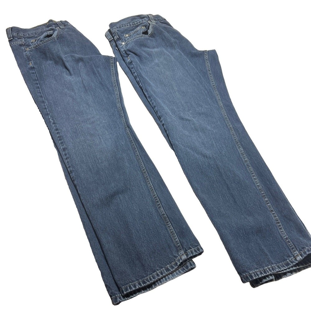 AXIST Mens Blue Denim Jeans Straight Leg Size 36 x 32 Cotton